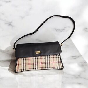 Vintage Carryland Plaid‎ Shoulder Bag Purse Top Handle Handbag Designer